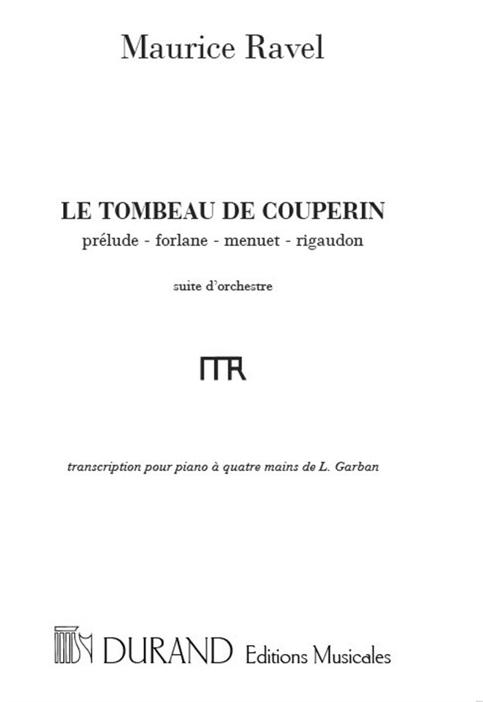 Tombeau De Couperin 4 Ms